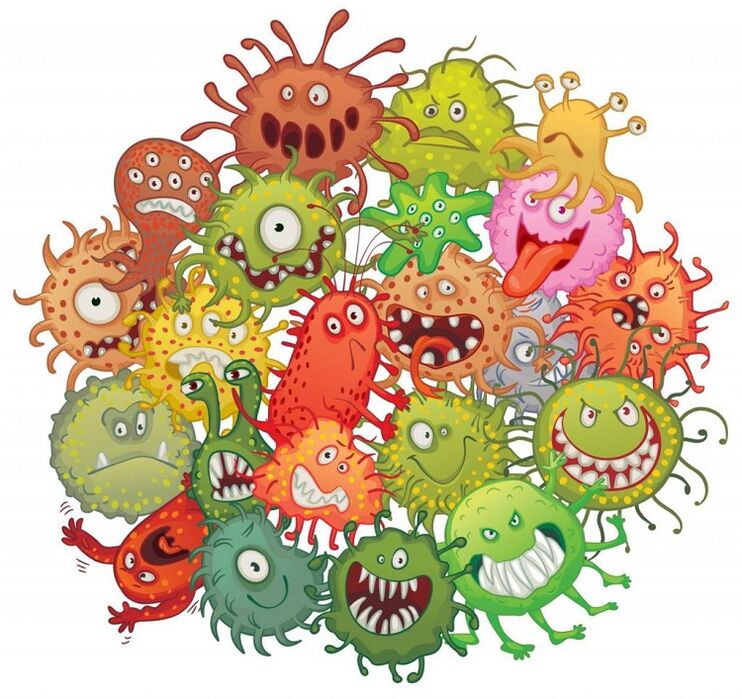 ανθρώπινα μικρόβια και σκουλήκια πώς να τα αφαιρέσετε